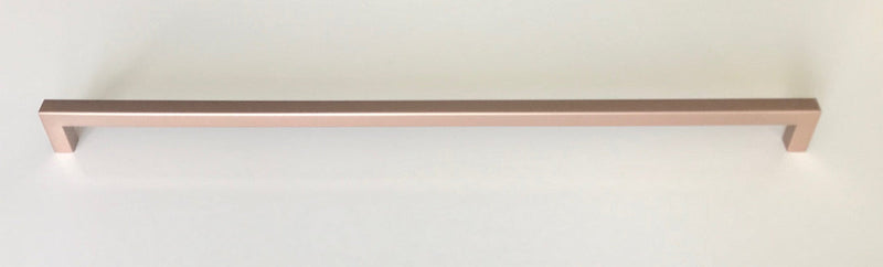 Rose Gold Square Bar Pull Cabinet Handle - Sizes 4" to 24" - (1/2" Thickness) Celeste Designs