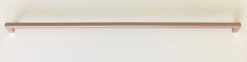 Rose Gold Square Bar Pull Cabinet Handle - Sizes 4" to 24" - (1/2" Thickness) Celeste Designs