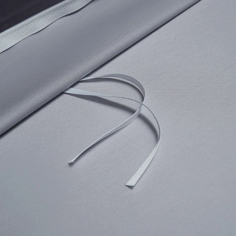 Lavender Grey Damask Duvet Cover Set - Luxury 1000TC Egyptian Cotton Satin Bedding 4/7-Piece Set | LINKORI Florad Grey