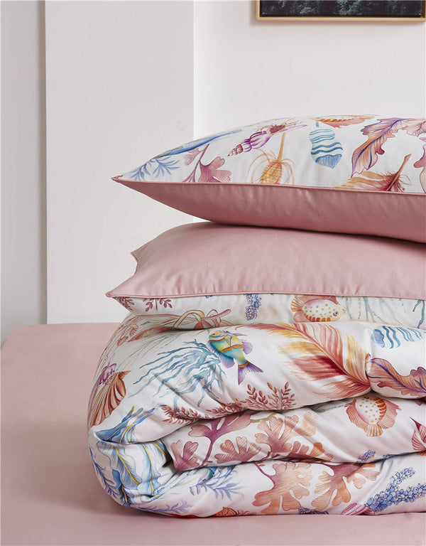 Pinklavel Duvet Cover Set – 100% Egyptian Cotton, Ultra-Soft & Breathable (4-Piece Set) + FREE Gift! - LINKORI