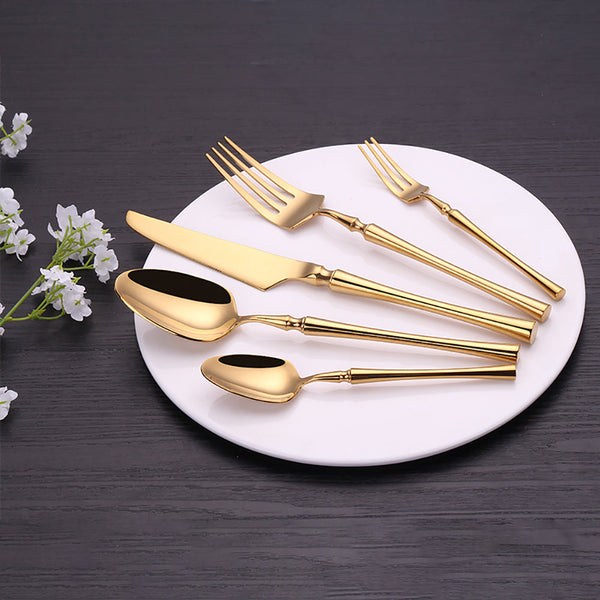 Lilla Gold Shining Cutlery Set + FREE Gift! - LINKORI