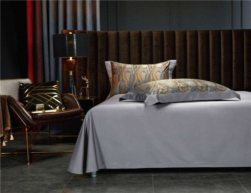 Drull Soft Duvet Cover Set – 100% Egyptian Cotton, Ultra-Soft & Breathable (4-Piece Set) + FREE Gift! - LINKORI