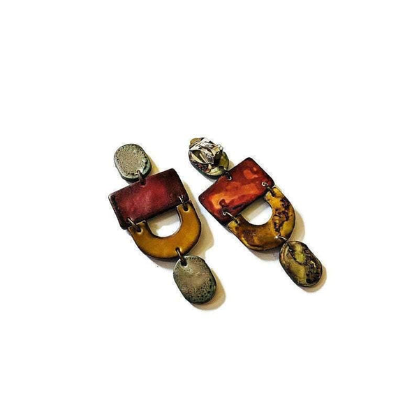 Big Boho Clip On Earrings- "Lee" - Sassy Sacha Jewelry