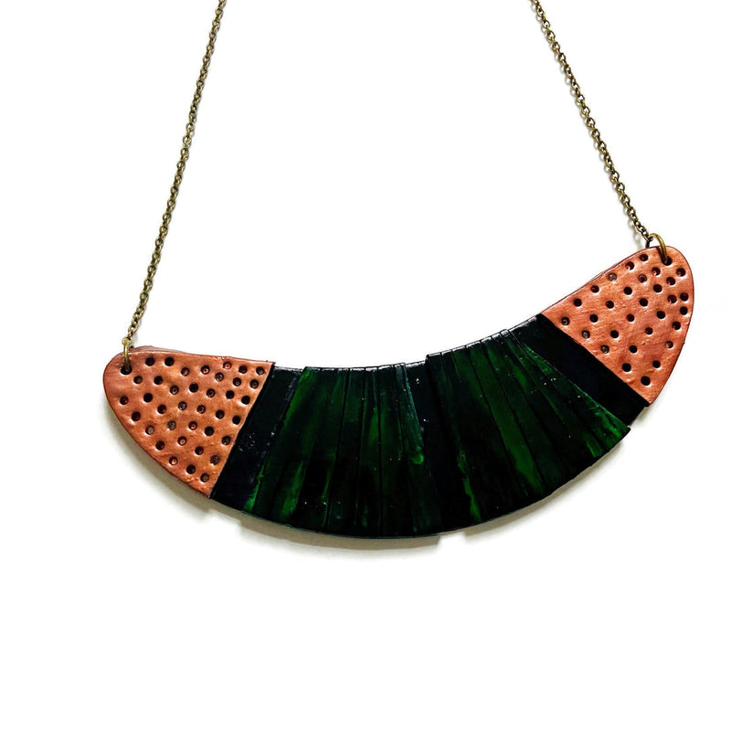 Black & Emerald Green Earrings Post or Clip On- "Kelly" - Sassy Sacha Jewelry