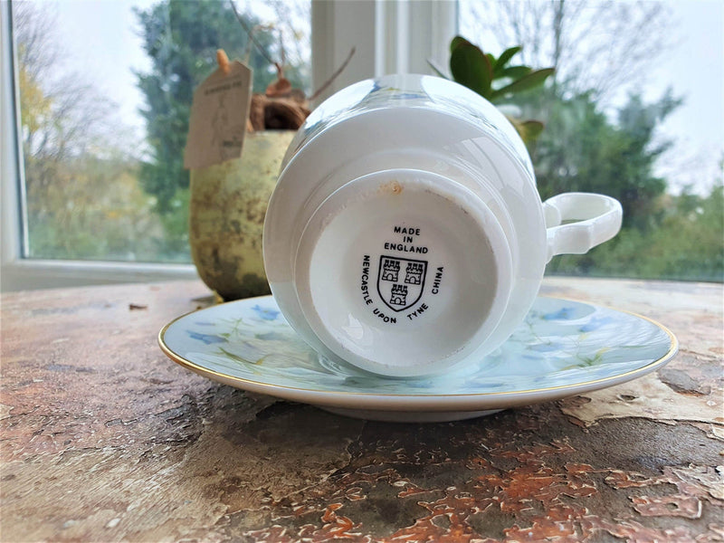 Bluebell teacup candle with Lavender or Garden Herbs fragrance