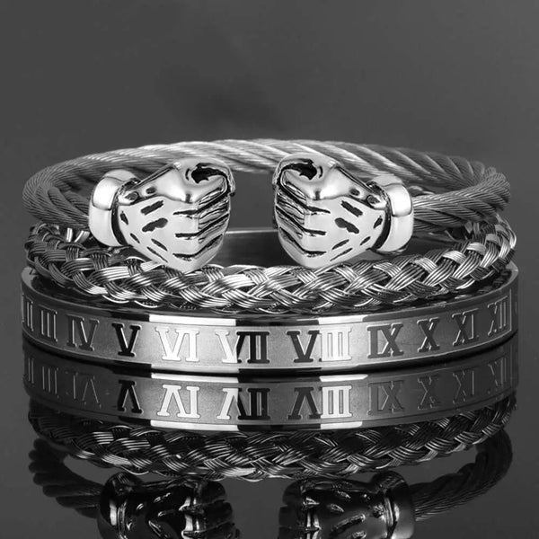 Brave Deluxe Bracelets - Bracelet - Bangle - Gold - Roman - Silver