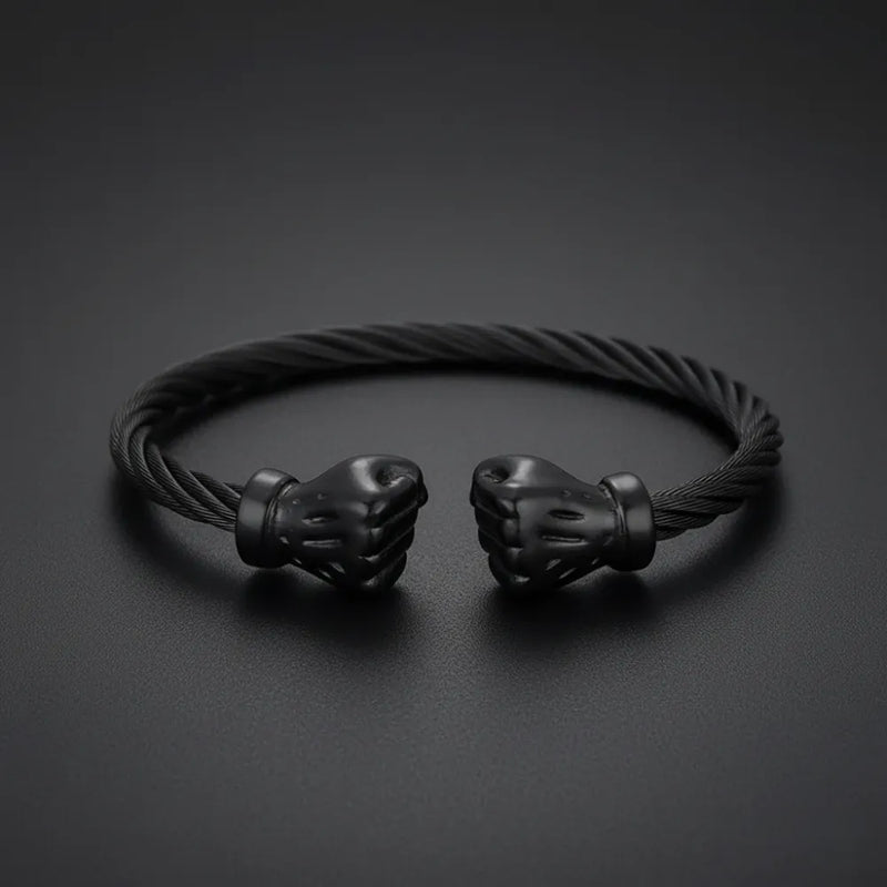 Fist Bangle Bracelet in Black Color