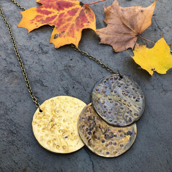Chunky Metallic Statement Necklace - Sassy Sacha Jewelry