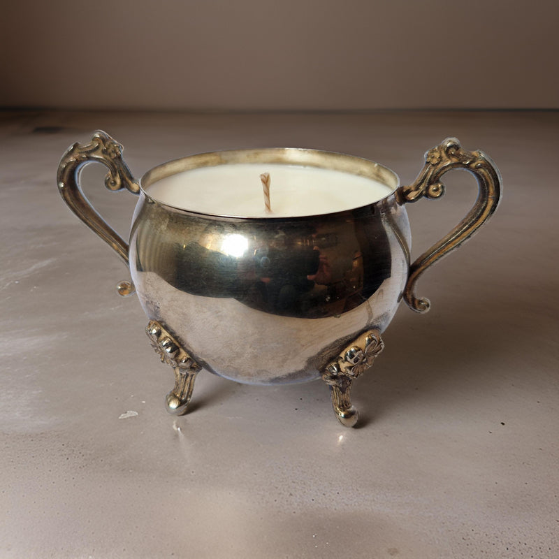 Repurposed Vintage Sugar & Creamer Bowl Candles