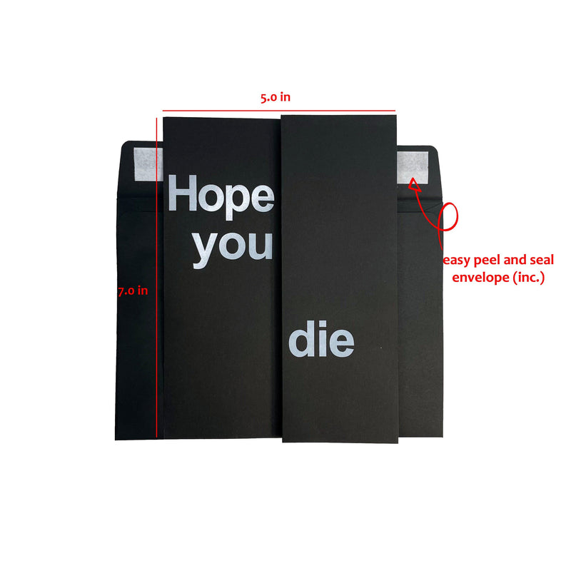 Dark Humor Get Well Soon Card - I Hope You Feel Better