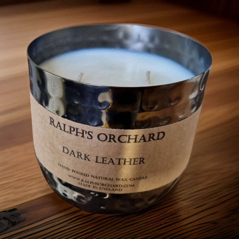 Dark Leather Scented Candles