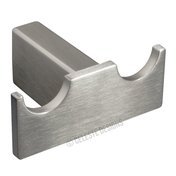 Platinum Bathroom Towel Hook Double Robe Brushed Nickel Stainless Steel