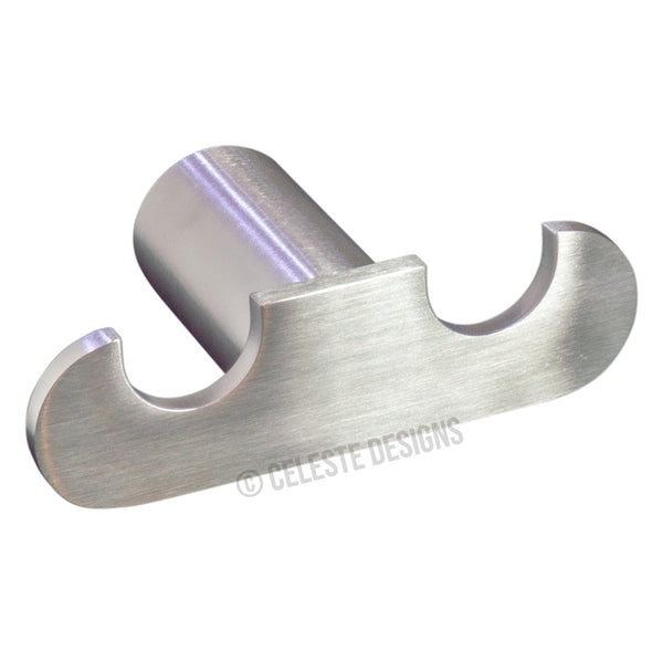 Sapphire Bathroom Towel Hook Double Robe Brushed Nickel Stainless Steel
