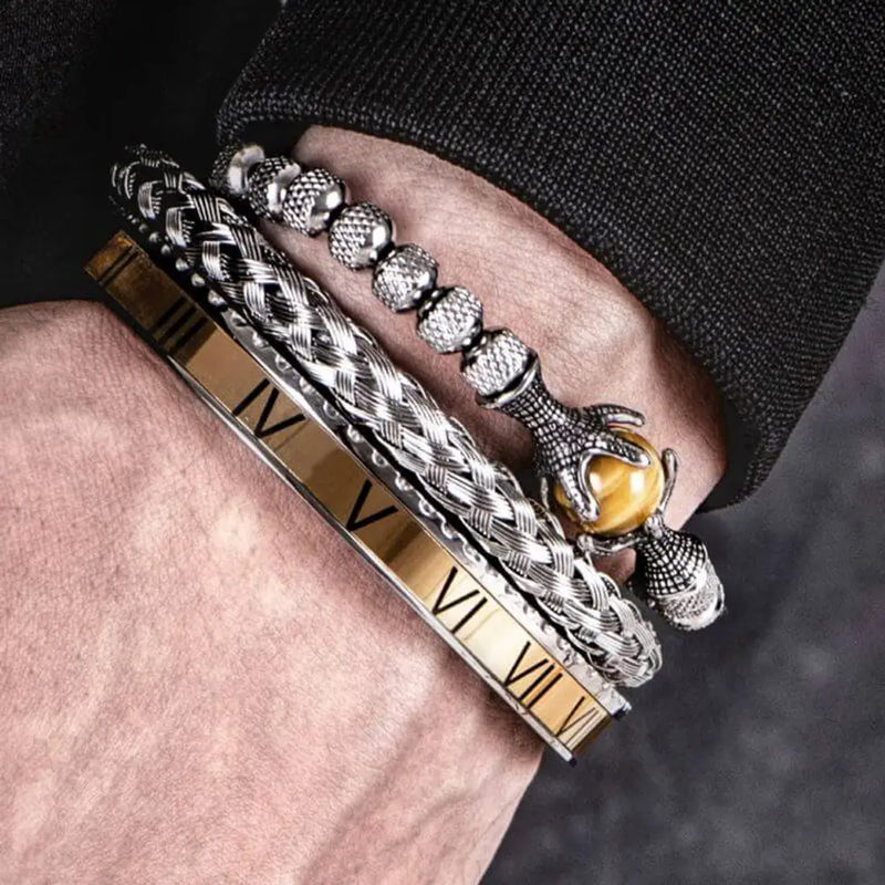 Eagle Roman Numeral Bracelets