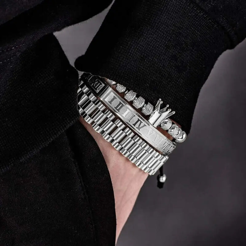 Empire Deluxe Bracelets - Silver - Watch - Bangle - Beaded - Bracelet