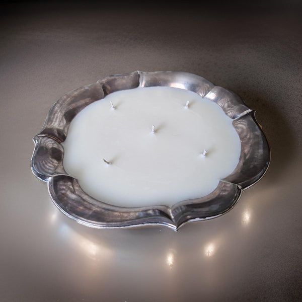 Flower-Shaped Bowl Candle – Vintage Bookshop Scent