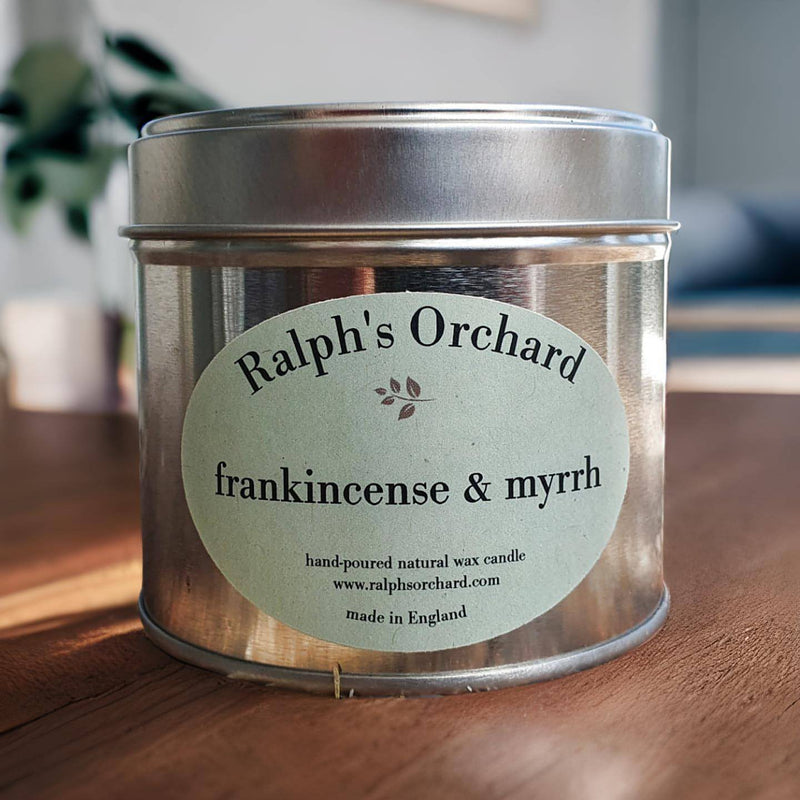 frankincense & myrrh scented candle