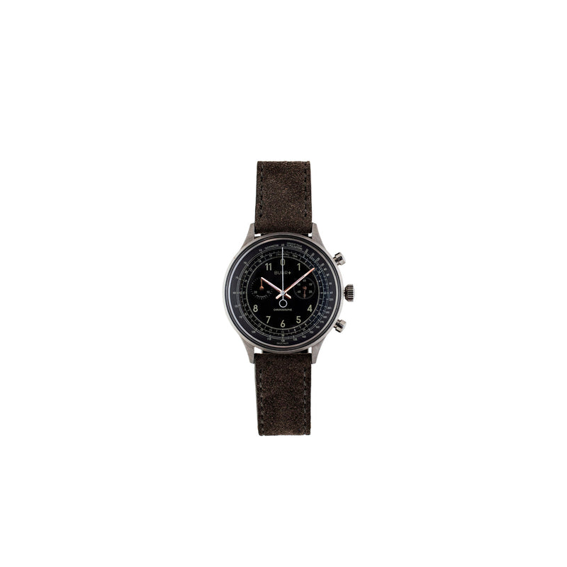 BUUR+ Multiscale Black with Grey Italian suede strap
