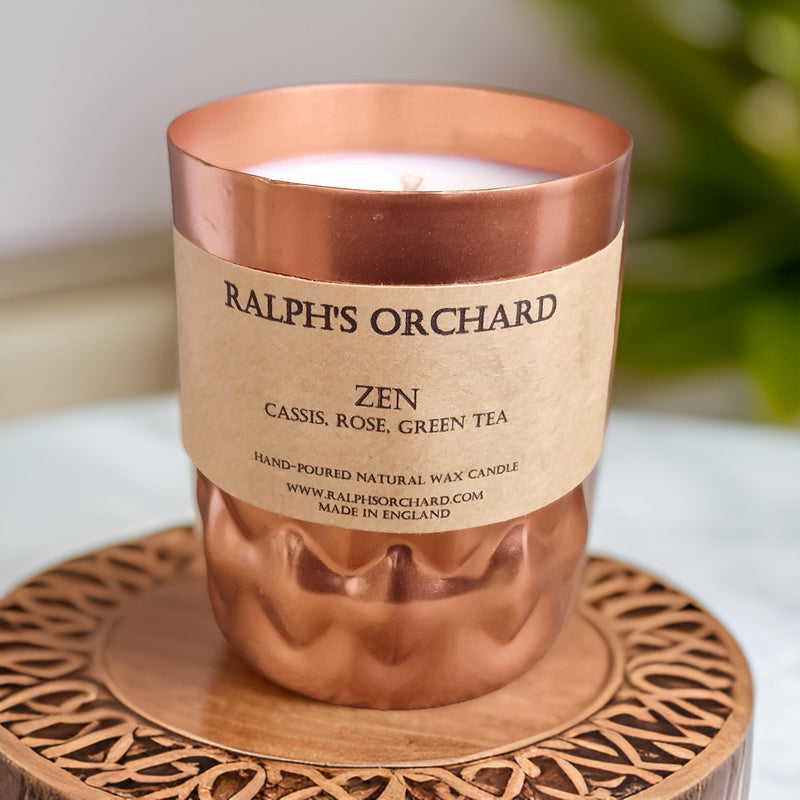 tall copper candle