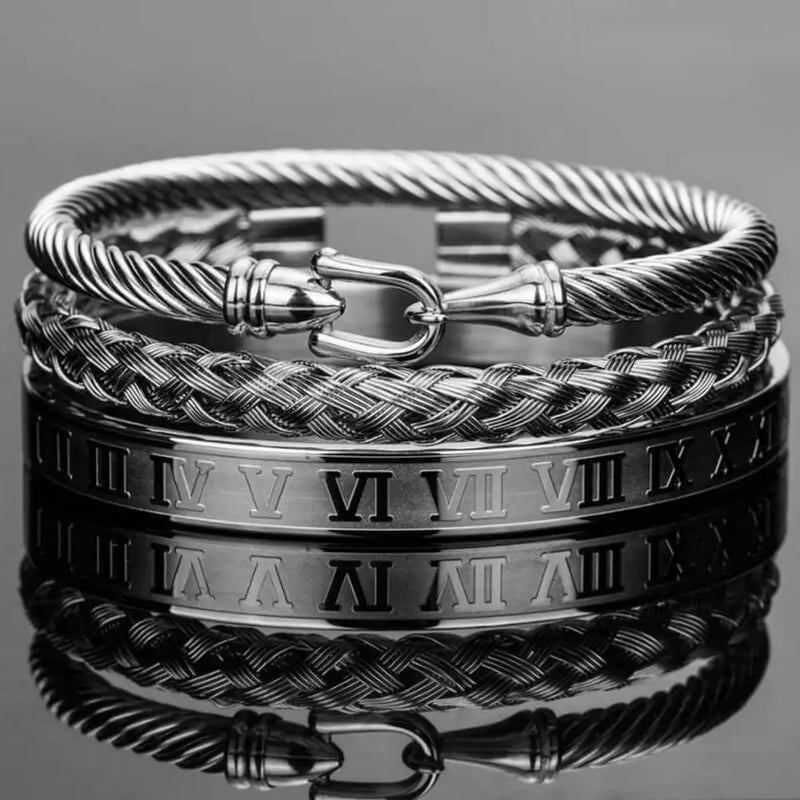 Horseshoe Luxury Bracelets - Silver - Roman - Bangle - Bracelet - Gold