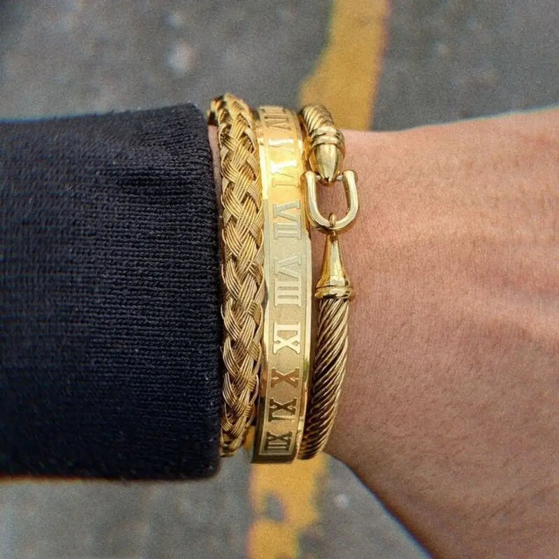 Horseshoe Luxury Bracelets - Silver - Roman - Bracelet - Gold - Bangle