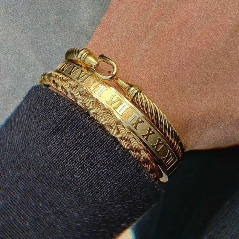 Horseshoe Luxury Bracelets - Roman - Bracelet - Bangle - Gold - Silver