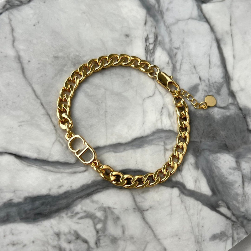 Large Gold Cuban Bracelet