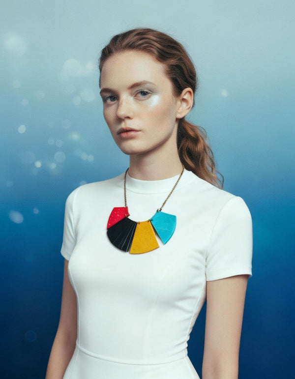 Bold Fringe Necklace Handmade