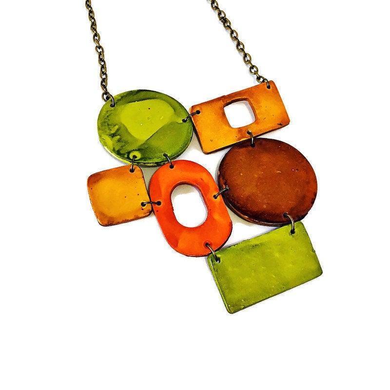 Large Statement Jewelry Set with Earthy Boho Style - Sassy Sacha Jewelry