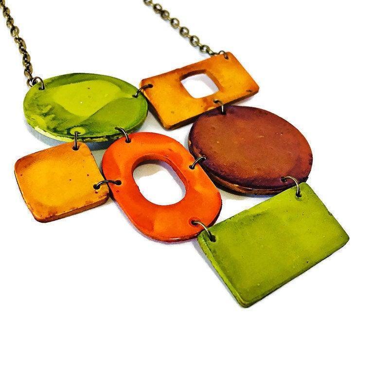 Large Statement Jewelry Set with Earthy Boho Style - Sassy Sacha Jewelry