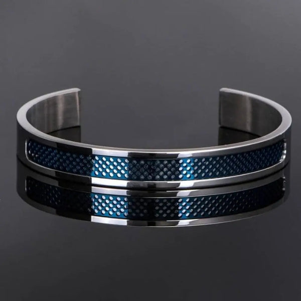 Luxury Cuff Bangle - Bangle - Luxury - Blue - Black - Gold