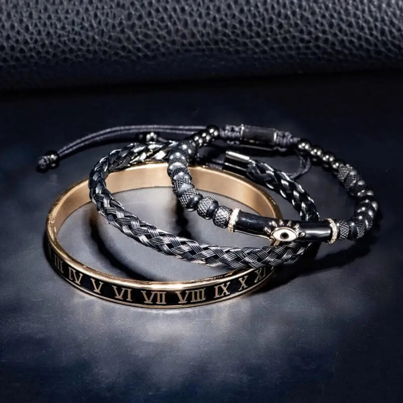 Luxury Enamel Eye Bracelets - Bangle - Bracelet - Luxury - Black - Gold