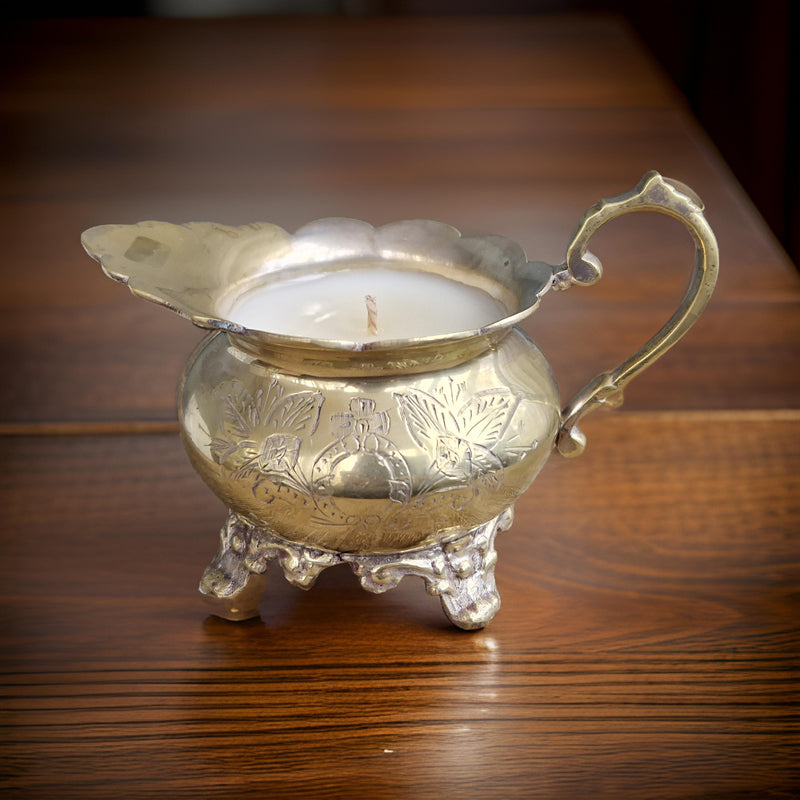 vintage milk jug candle