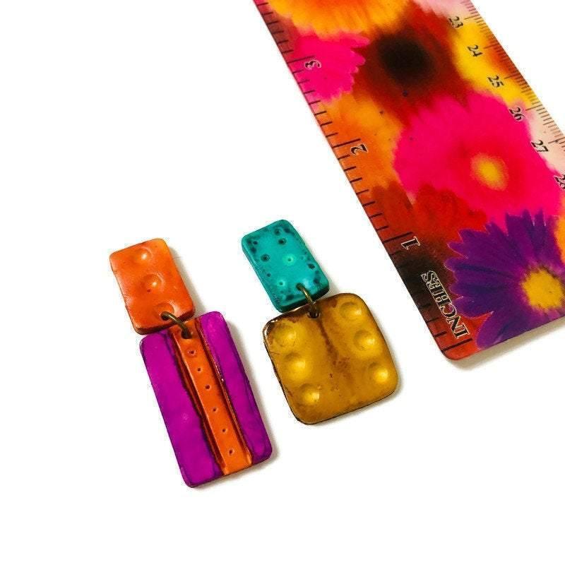 Multicolored Statement Pendant Necklace Handmade - Sassy Sacha Jewelry