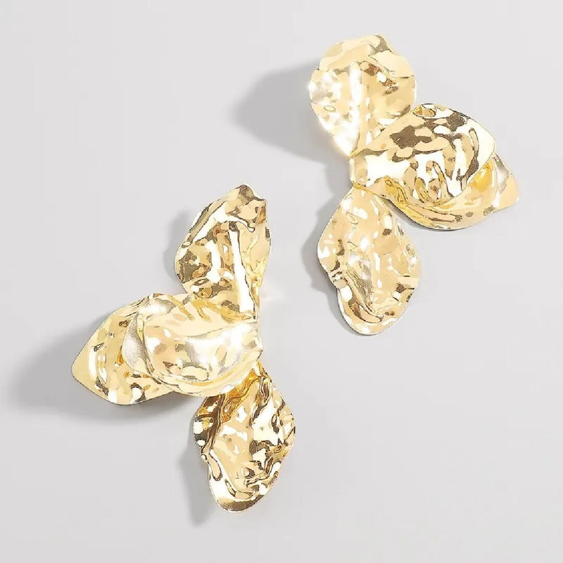 The High Shine Leaf Earring in Gold & Silver (Plated)