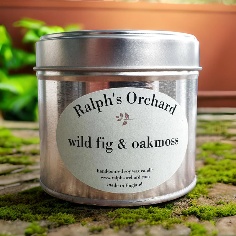 wild fig & oakmoss scented candle