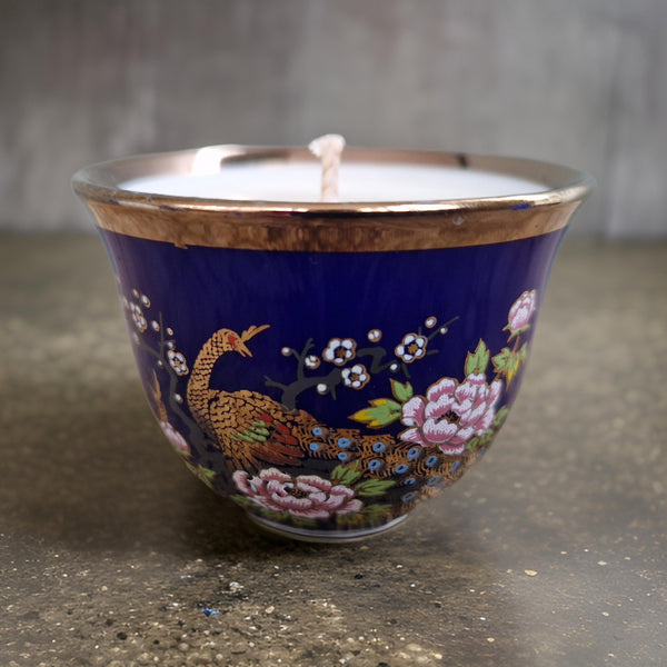 Little Peacock Cup Candles | Wild Fig & Oakmoss Fragrance