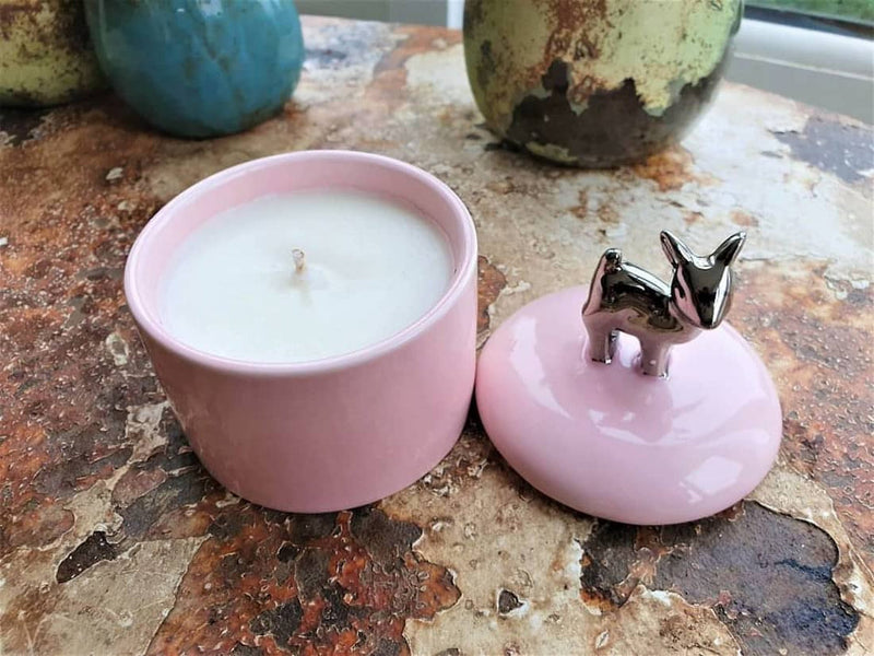 Pink Deer Candle - Lavender Scent