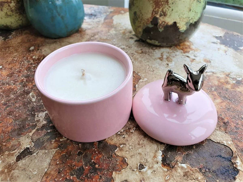 Pink Deer Candle - Lavender Scent