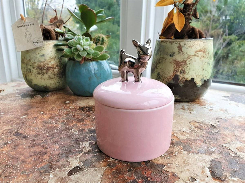 Pink Deer Candle - Lavender Scent