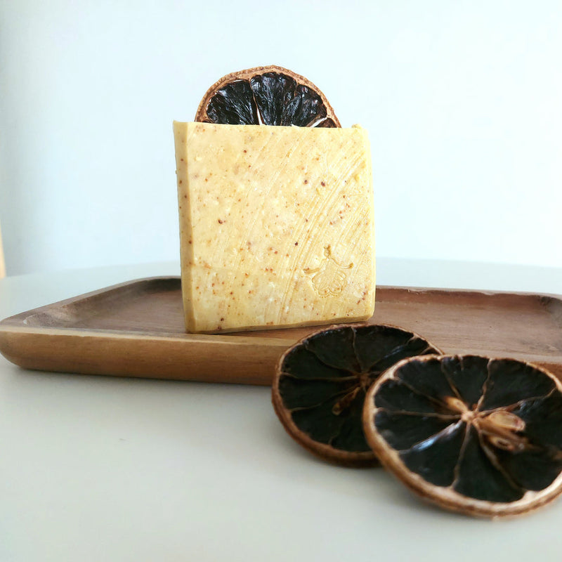 Zesty Fresh soap. Natural cold processed soap with shea butter, and lemon essential oil. Monarchess Natural Luxuries skin care products. Monarchess, Amman, Irbid, Jordan
