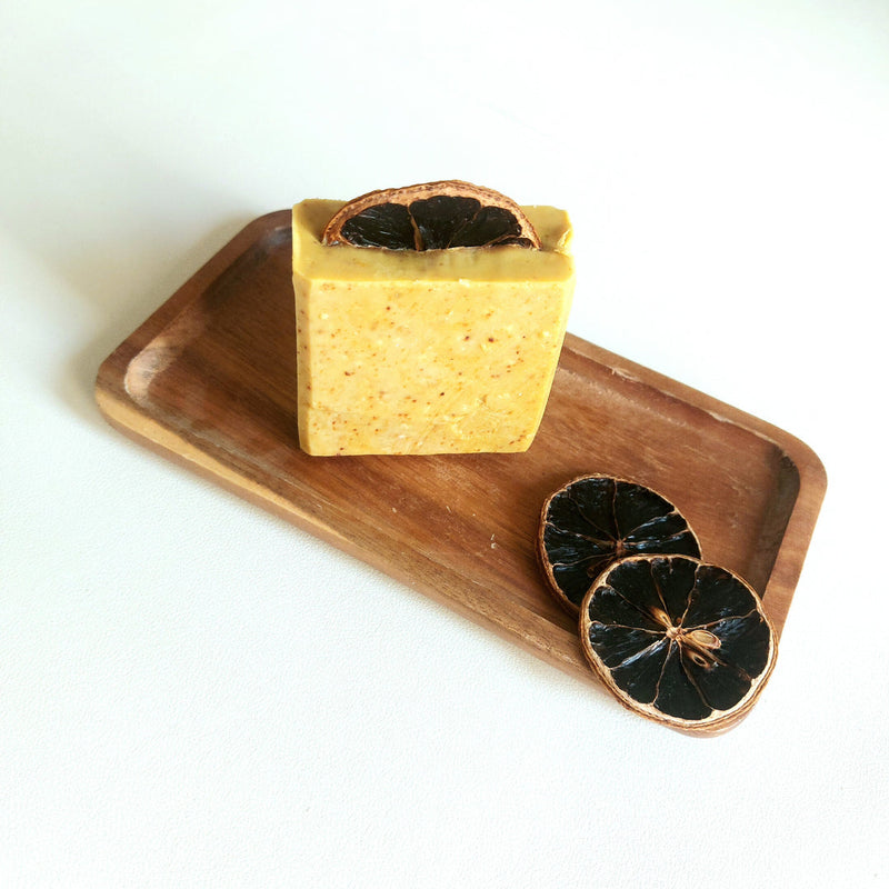 Zesty Fresh soap. Natural cold processed soap with shea butter, and lemon essential oil. Monarchess Natural Luxuries skin care products. Monarchess, Amman, Irbid, Jordan