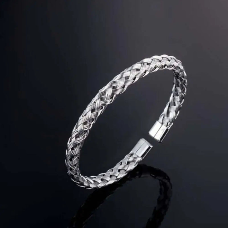 Royal Twisted Bangle - Silver - Gold - Bangle - Royal - Black