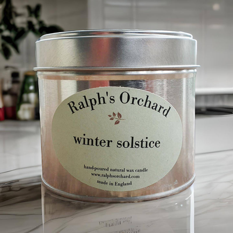 winter solstice scented candle