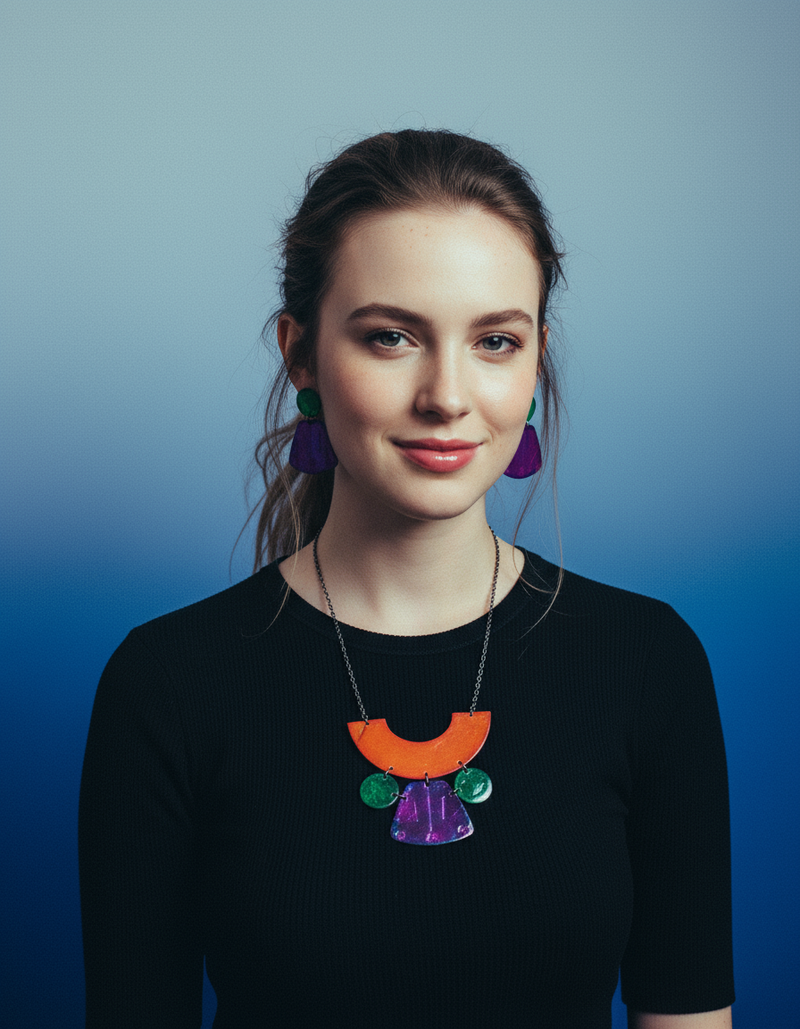 Big Bold Colorful Statement Necklace