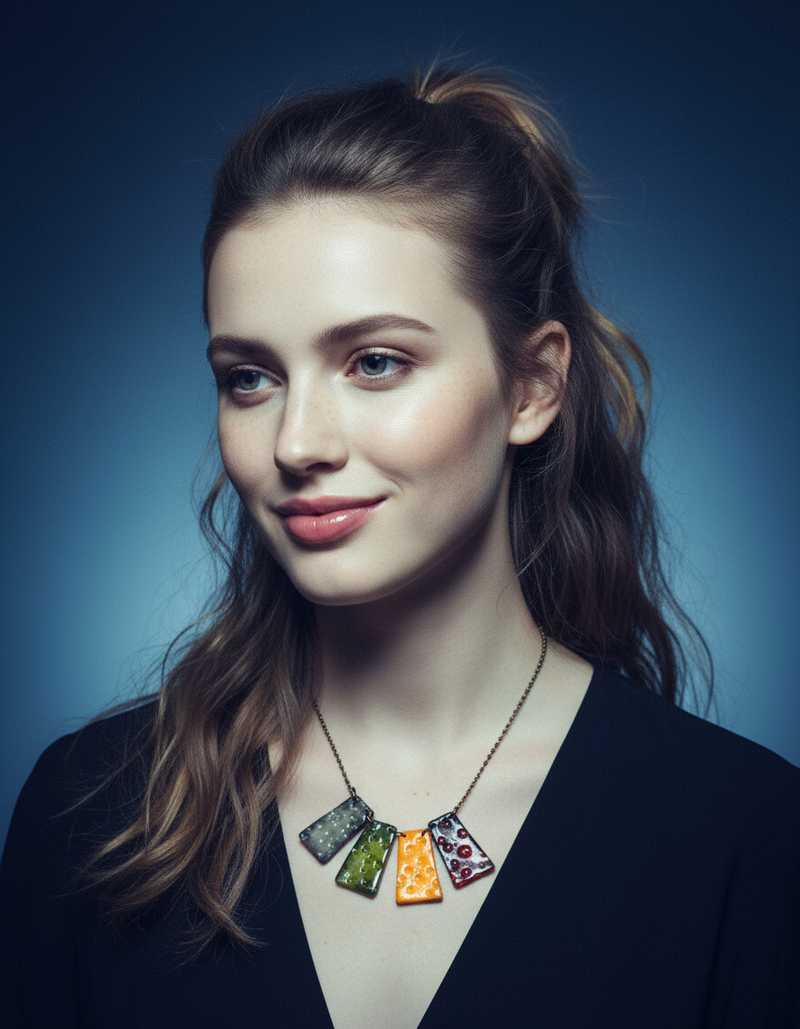 Multicolored Fringe Necklace for Summer