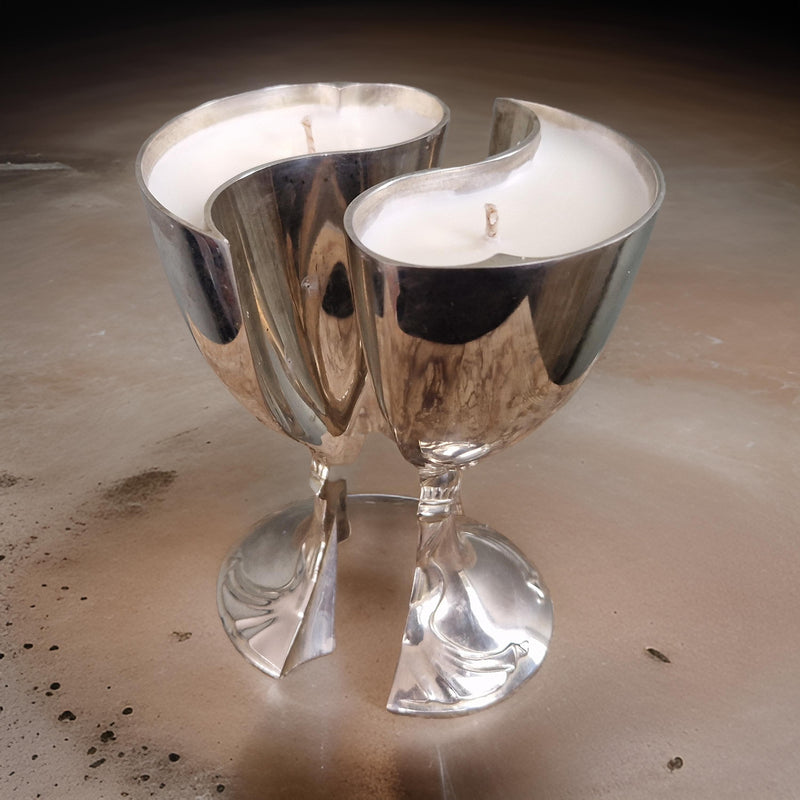 Yin & Yang Vintage Goblet Candles