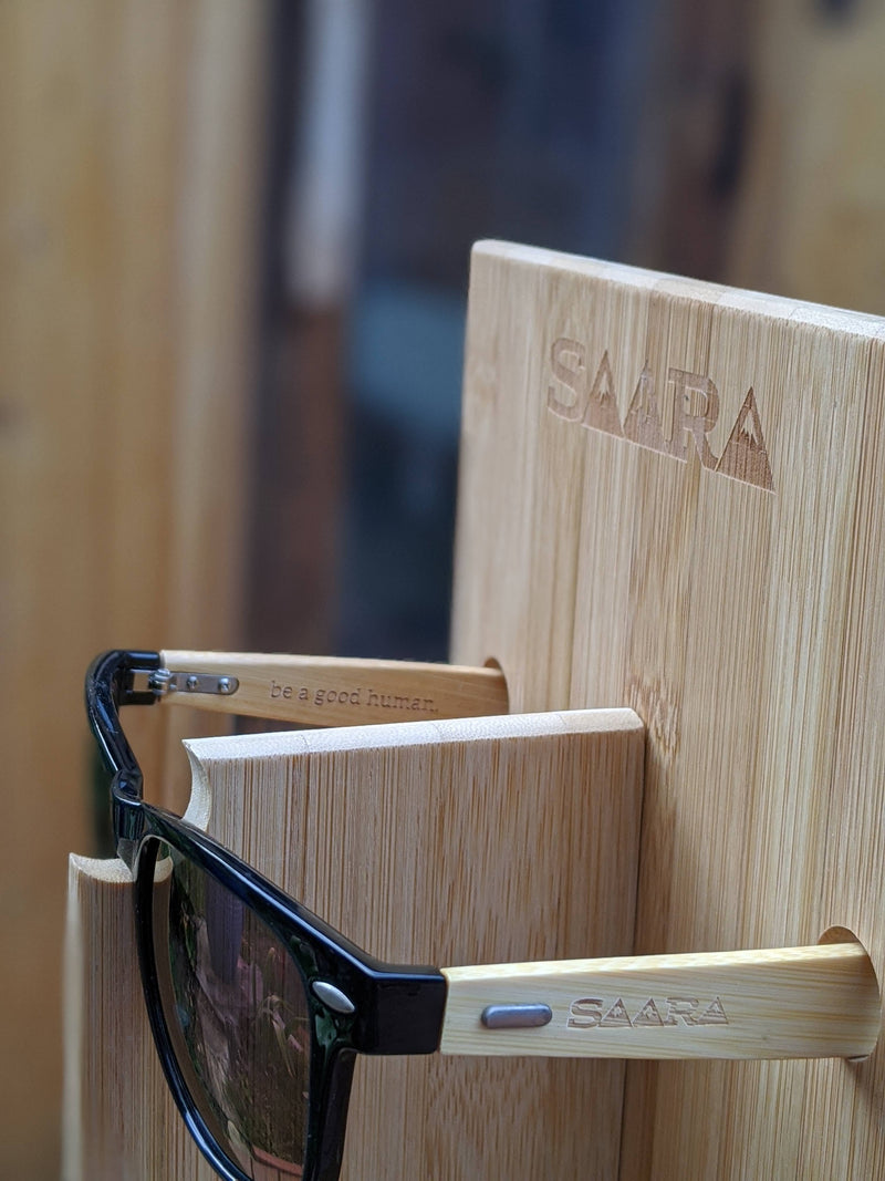 Dan - Framed SAARA Shades with Bamboo Wood Arms