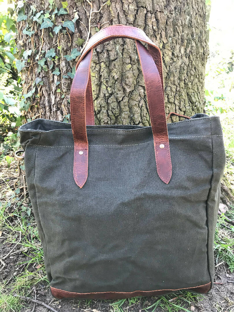 Blenheim Large Canvas and Vintage Leather Tote