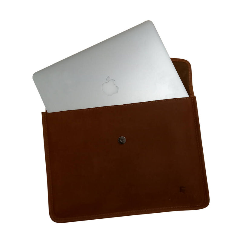 Hoxton Luxury Leather Laptop Sleeve / Document Wallet